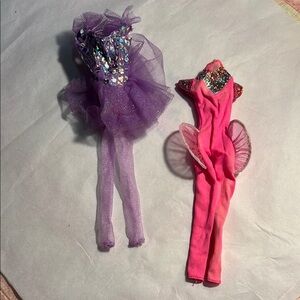 Purple and Pink Barbie Doll Ballerina Costumes